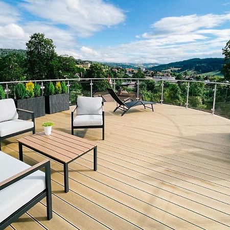 Ferienwohnung Penthouse Sloneczna Rapsodia - Blisko Parku Zdrojowego - Duzy Taras Na Dachu - Piekny Widok - Winda - Garaz Rabka-Zdrój Exterior foto
