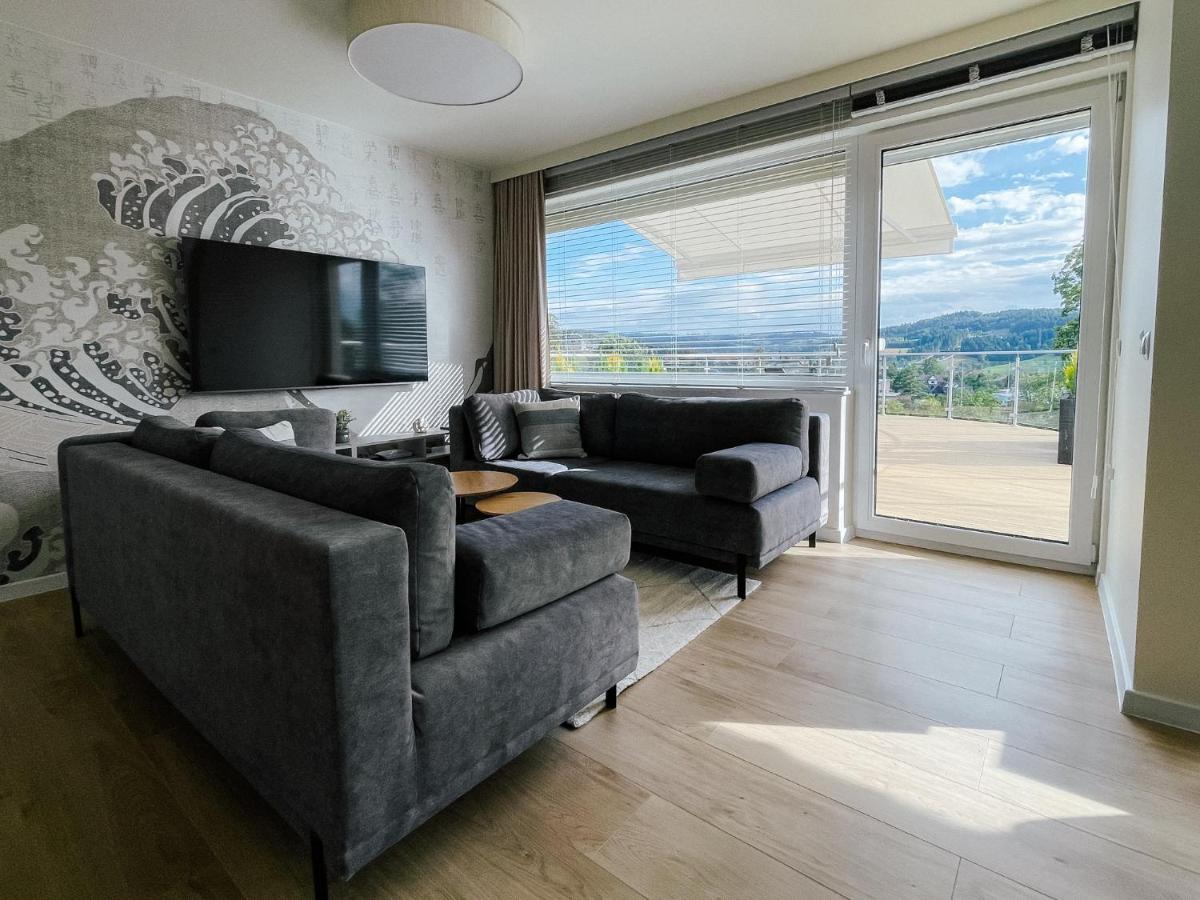 Ferienwohnung Penthouse Sloneczna Rapsodia - Blisko Parku Zdrojowego - Duzy Taras Na Dachu - Piekny Widok - Winda - Garaz Rabka-Zdrój Exterior foto