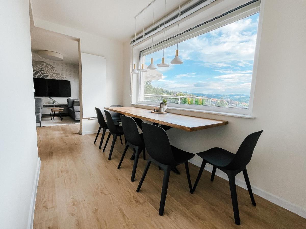 Ferienwohnung Penthouse Sloneczna Rapsodia - Blisko Parku Zdrojowego - Duzy Taras Na Dachu - Piekny Widok - Winda - Garaz Rabka-Zdrój Exterior foto